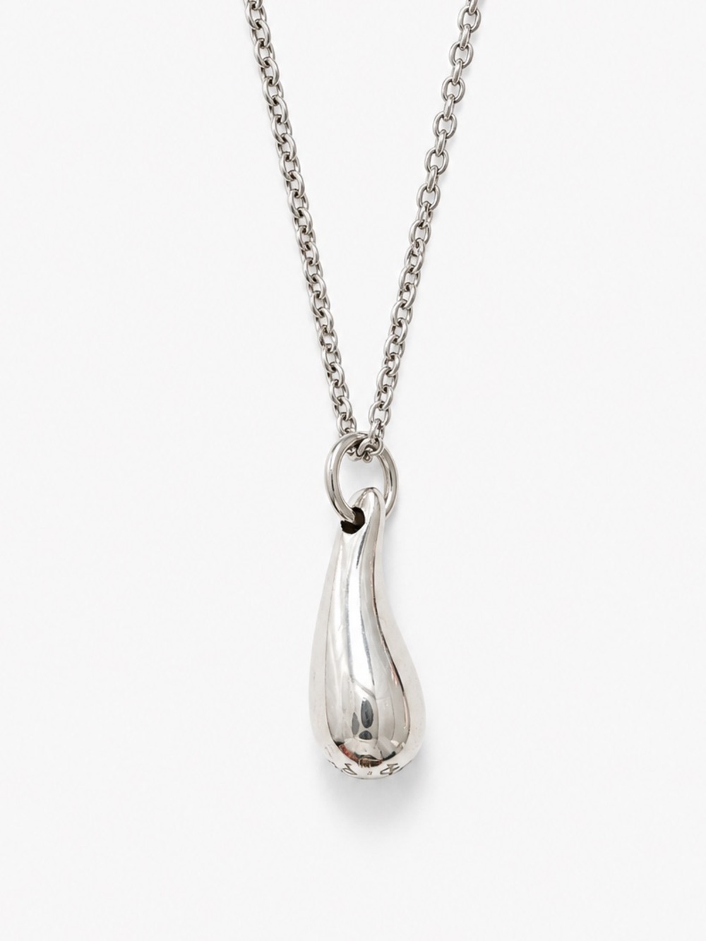 Tiffany & Co. Elsa Peretti Sterling Silver Teardrop Necklace VINTAGE